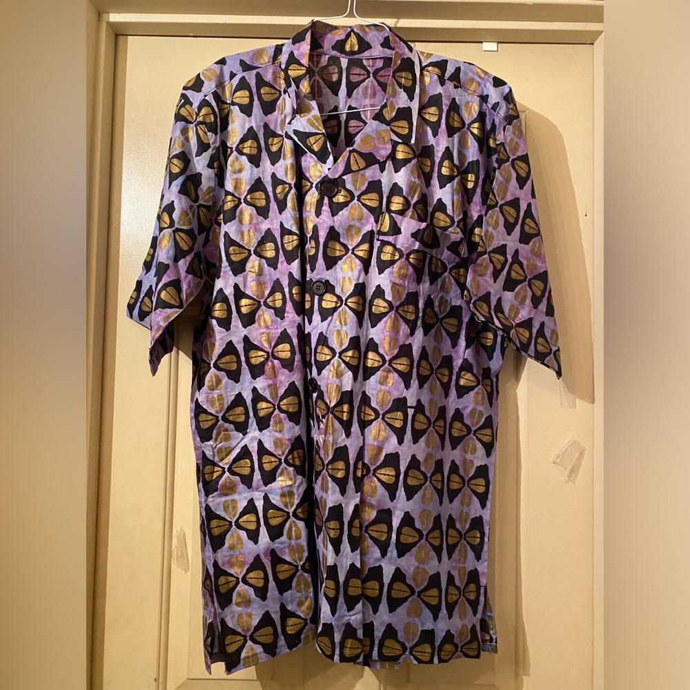 Custom made African print shirt